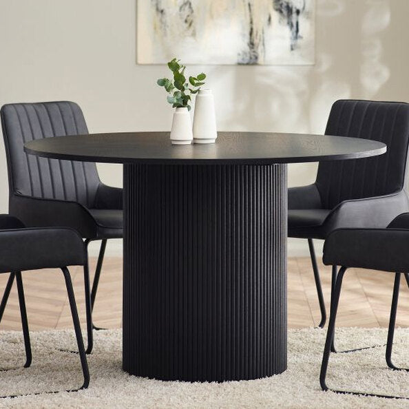 Fluted Pedestal Kitchen & Dining Table