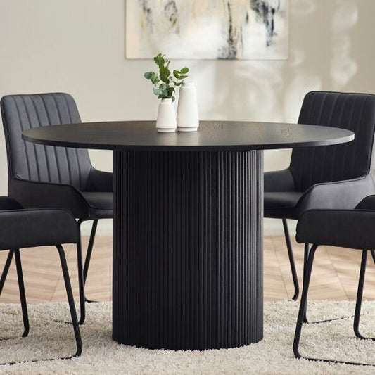 Fluted Pedestal Kitchen & Dining Table